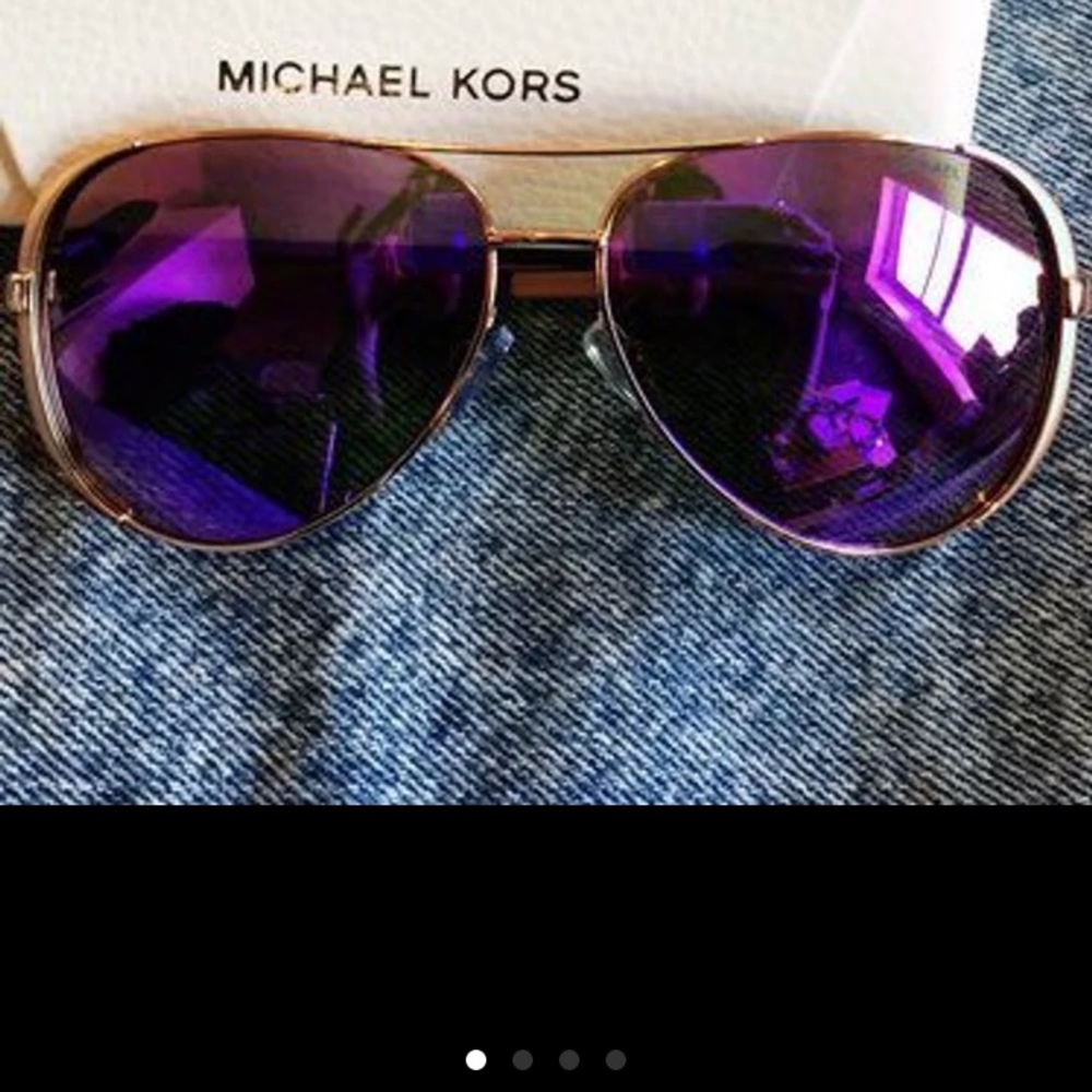 Michael Kors Chelsea Aviators in purple